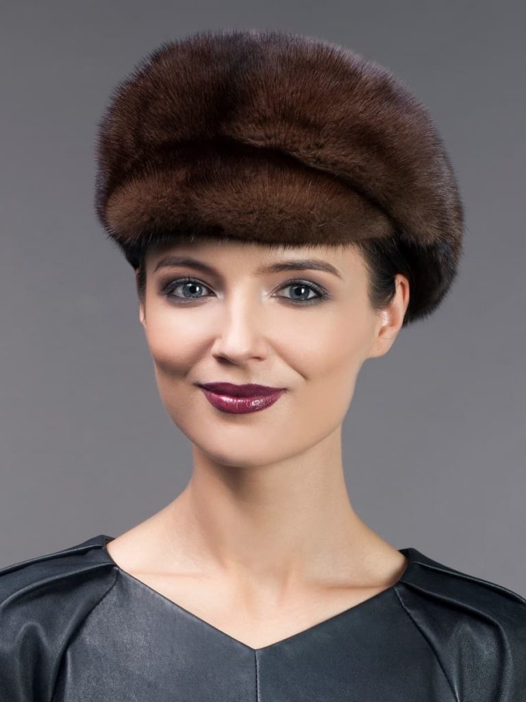 Natural Brown Mink Fur Cap | NordFur