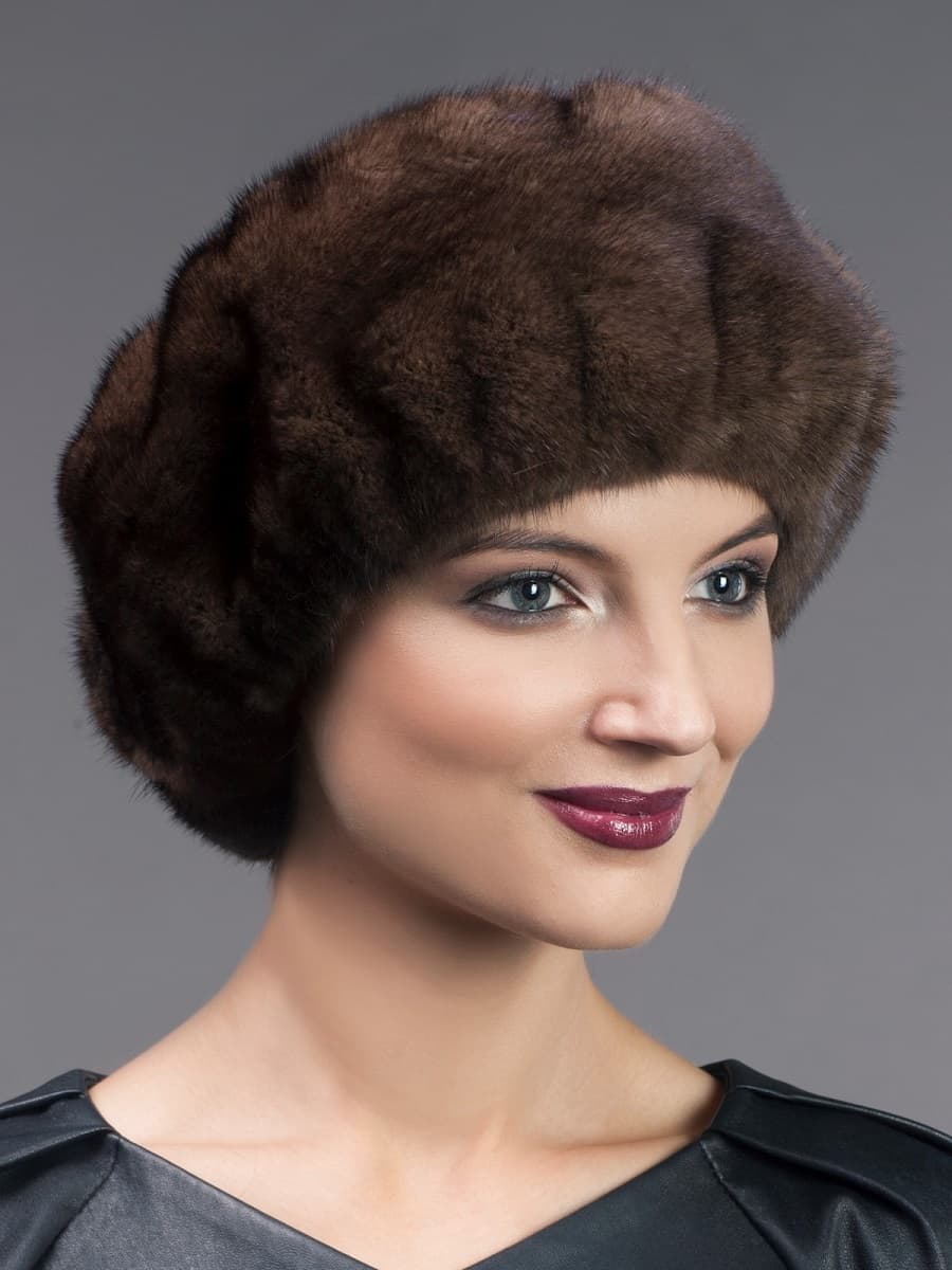 Vintage Fur New Velvet Lining Classic Black Mink Fur Headband NWOT