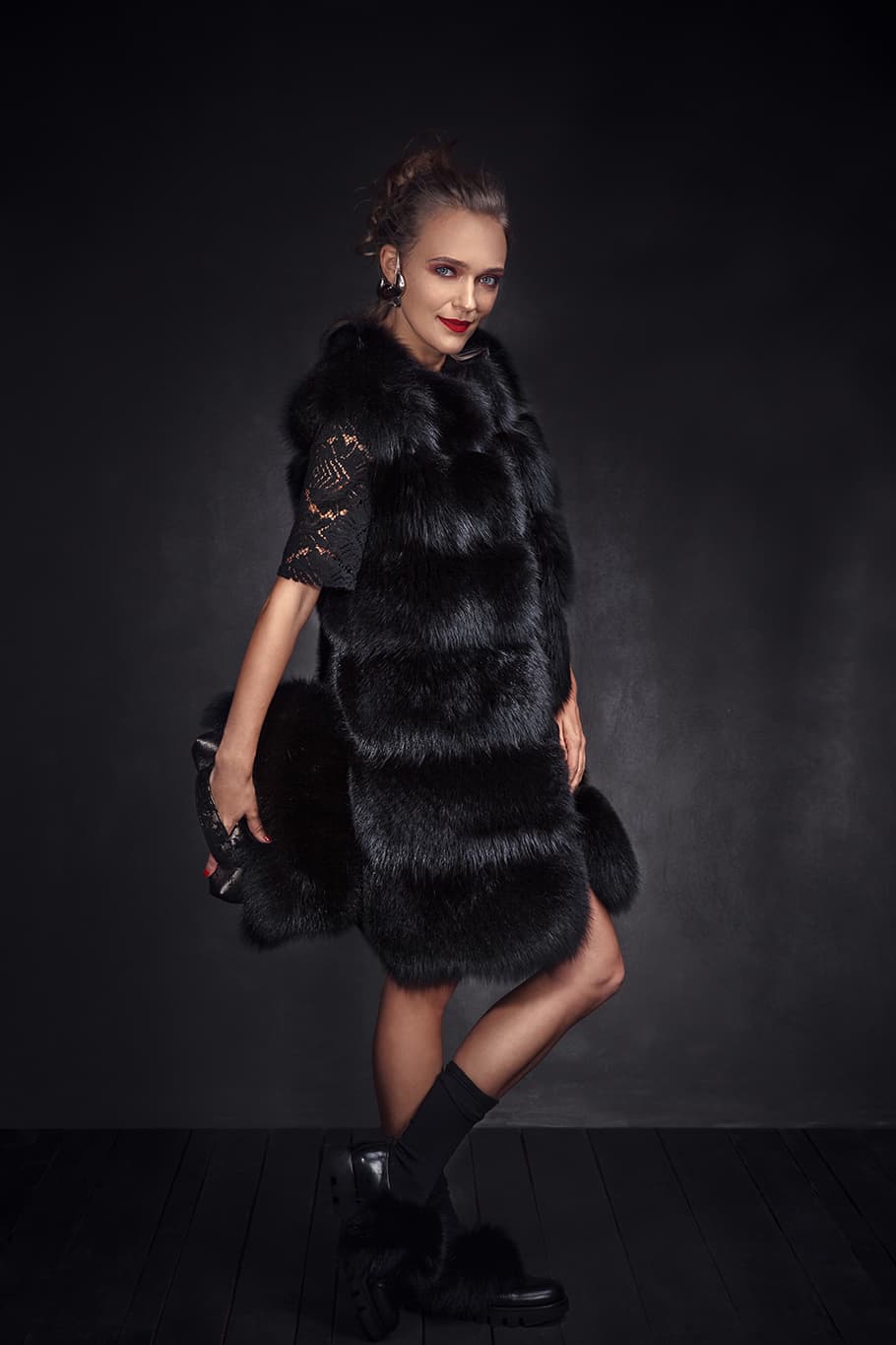 Fur Vest Women Fashion Warm Gilet Outwear Long Slim Vest Faux Fur Waistcoat X21