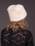Pearl mink fur hat kitty by NordFur