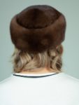 classic natural mink fur hat for ladies