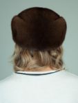 classic natural mink fur hat for ladies