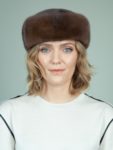 classic natural mink fur hat for ladies