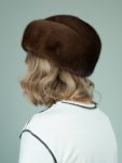 classic natural mink fur hat for ladies