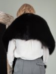 double sided big fox fur collar wrap boa