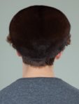 natural brown mink fur snap hat for men and women