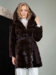 Short Natural Light Brown Mink Fur Jacket