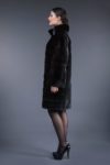 black velvet mink fur coat