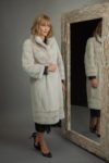 pearl mink fur coat