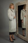 pearl mink fur coat