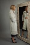 pearl mink fur coat