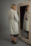 pearl mink fur coat