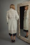 pearl mink fur coat