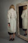 pearl mink fur coat