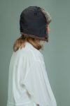 brown sheepskin fur helmet hat