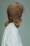 light brown mink fur ushanka hat