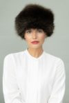 raccoon full fur round hat