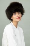raccoon full fur round hat