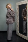 purple mink fur coat