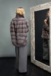 purple mink fur coat