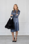 Black Fox Fur Handbag