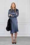 Black Fox Fur Handbag