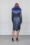 Keyhole Blue Fox Fur Collar