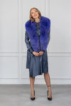 Keyhole Blue Fox Fur Collar